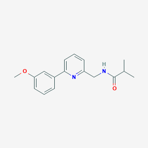molecular formula C17H20N2O2 B14181935 N-{[6-(3-Methoxyphenyl)pyridin-2-yl]methyl}-2-methylpropanamide CAS No. 833456-03-4