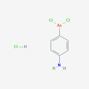 molecular formula C₆H₇AsCl₃N B014182 p-Aminophenyldichloroarsine Hydrochloride CAS No. 5410-78-6