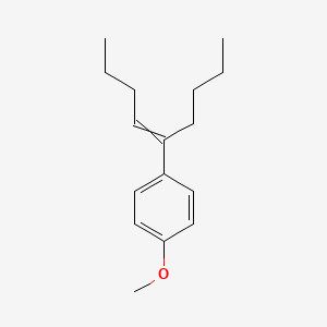 molecular formula C16H24O B14182003 1-Methoxy-4-(non-4-en-5-yl)benzene CAS No. 917569-08-5