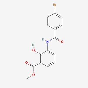 molecular formula C15H12BrNO4 B14182006 Methyl 3-(4-bromobenzamido)-2-hydroxybenzoate CAS No. 918943-20-1