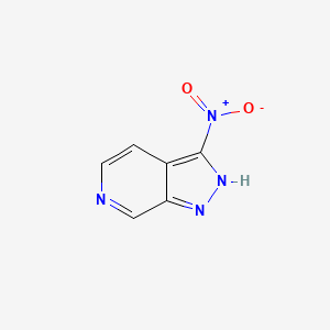 molecular formula C6H4N4O2 B1418201 3-nitro-1H-pyrazolo[3,4-c]pyridine CAS No. 76006-15-0