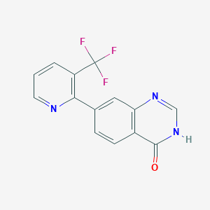 7-[3-(Trifluoromethyl)-2-pyridinyl]-4-quinazolinol