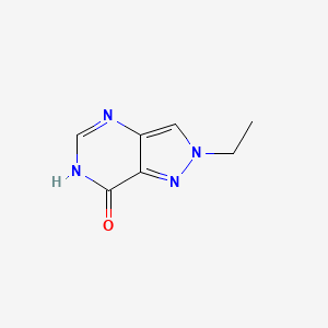 molecular formula C7H8N4O B1418203 2-ethyl-2,6-dihydro-7H-pyrazolo[4,3-d]pyrimidin-7-one CAS No. 923283-59-4