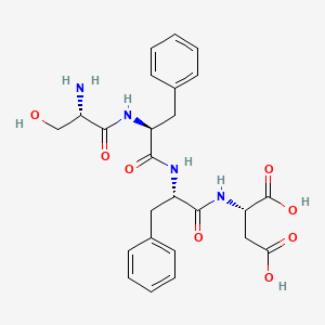 molecular formula C25H30N4O8 B14182034 L-Seryl-L-phenylalanyl-L-phenylalanyl-L-aspartic acid CAS No. 878557-57-4