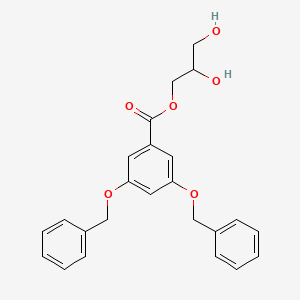 molecular formula C24H24O6 B14182041 2,3-Dihydroxypropyl 3,5-bis(benzyloxy)benzoate CAS No. 922509-49-7