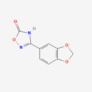 molecular formula C9H6N2O4 B1418205 3-(1,3-Benzodioxol-5-yl)-1,2,4-oxadiazol-5-ol CAS No. 931358-03-1