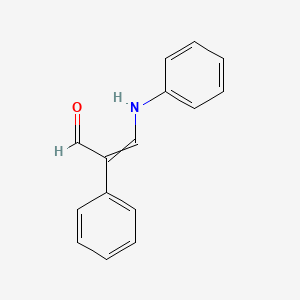 molecular formula C15H13NO B14182058 1-Propen-1-ol, 2-phenyl-3-(phenylimino)- CAS No. 918896-88-5