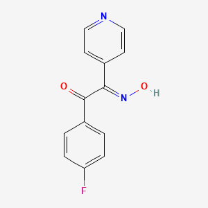(E)-1-(4-Fluorophenyl)-2-(hydroxyimino)-2-(pyridin-4-yl)ethanone