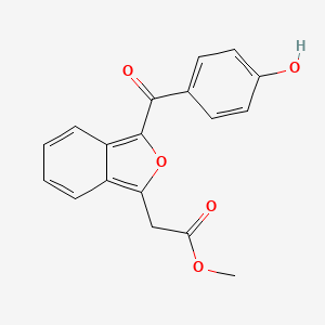 molecular formula C18H14O5 B14182095 Methyl [3-(4-hydroxybenzoyl)-2-benzofuran-1-yl]acetate CAS No. 920979-18-6