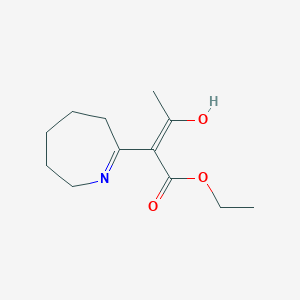 molecular formula C12H19NO3 B1418211 Ethyl (2Z)-2-azepan-2-ylidene-3-oxobutanoate CAS No. 72611-25-7