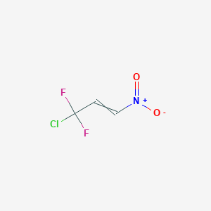 molecular formula C3H2ClF2NO2 B14182128 3-Chloro-3,3-difluoro-1-nitroprop-1-ene CAS No. 879125-90-3