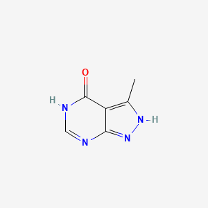 molecular formula C6H6N4O B1418214 3-methyl-1H-pyrazolo[3,4-d]pyrimidin-4-ol CAS No. 2942-47-4
