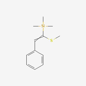 molecular formula C12H18SSi B14182145 Trimethyl[1-(methylsulfanyl)-2-phenylethenyl]silane CAS No. 833460-51-8
