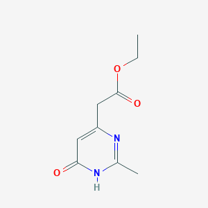 molecular formula C9H12N2O3 B1418215 Ethyl 2-(6-hydroxy-2-methylpyrimidin-4-yl)acetate CAS No. 54554-50-6