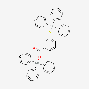 molecular formula C43H34O2SSn2 B14182204 Triphenyl[(3-{[(triphenylstannyl)oxy]carbonyl}phenyl)sulfanyl]stannane CAS No. 876408-85-4