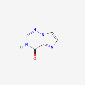 molecular formula C5H4N4O B1418222 Imidazo[2,1-F][1,2,4]triazin-4(1H)-one CAS No. 1206825-06-0