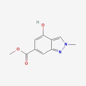 molecular formula C10H10N2O3 B1418227 methyl 4-hydroxy-2-methyl-2H-indazole-6-carboxylate CAS No. 1245215-48-8