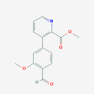 molecular formula C15H13NO4 B14182306 Methyl 3-(4-formyl-3-methoxyphenyl)pyridine-2-carboxylate CAS No. 920511-16-6