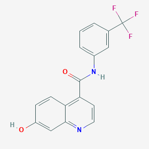 molecular formula C17H11F3N2O2 B1418231 7-Hydroxy-N-(3-(trifluoromethyl)phenyl)quinoline-4-carboxamide CAS No. 1624261-38-6