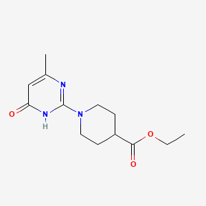 molecular formula C13H19N3O3 B1418232 Ethyl 1-(4-hydroxy-6-methylpyrimidin-2-yl)piperidine-4-carboxylate CAS No. 1029792-08-2