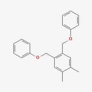 molecular formula C22H22O2 B14182325 1,2-Dimethyl-4,5-bis(phenoxymethyl)benzene CAS No. 870104-66-8