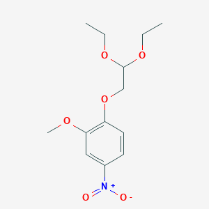 molecular formula C13H19NO6 B14182329 1-(2,2-Diethoxyethoxy)-2-methoxy-4-nitrobenzene CAS No. 923030-77-7