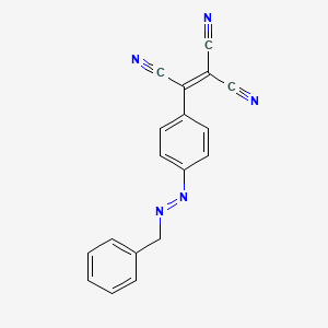 molecular formula C18H11N5 B14182344 {4-[(E)-Benzyldiazenyl]phenyl}ethene-1,1,2-tricarbonitrile CAS No. 925707-14-8