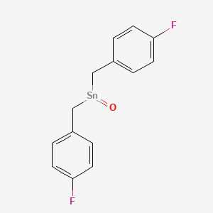 molecular formula C14H12F2OSn B14182365 Bis[(4-fluorophenyl)methyl]stannanone CAS No. 845659-63-4