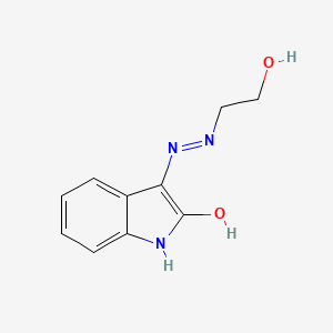 molecular formula C10H11N3O2 B1418241 (3Z)-1H-Indole-2,3-dione 3-[(2-hydroxyethyl)-hydrazone] CAS No. 1142214-49-0