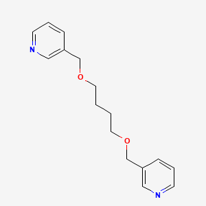 molecular formula C16H20N2O2 B14182431 Pyridine, 3,3'-[1,4-butanediylbis(oxymethylene)]bis- CAS No. 851761-78-9