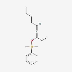 molecular formula C17H26OSi B14182438 Dimethyl[(nona-3,4-dien-3-yl)oxy]phenylsilane CAS No. 918138-96-2