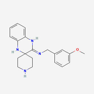 molecular formula C20H24N4O B1418245 N-(3-Methoxybenzyl)-1'H-spiro[piperidine-4,2'-quinoxalin]-3'-amine CAS No. 1172068-37-9
