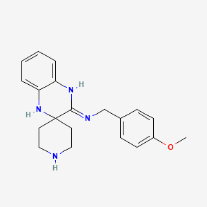 molecular formula C20H24N4O B1418246 N-(4-甲氧基苄基)-1'H-螺[哌啶-4,2'-喹喔啉]-3'-胺 CAS No. 1171093-63-2