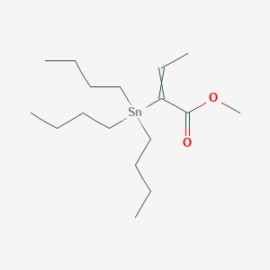 molecular formula C17H34O2Sn B14182478 Methyl 2-(tributylstannyl)but-2-enoate CAS No. 870473-01-1