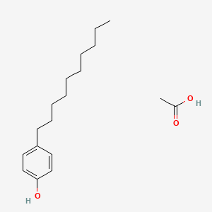 molecular formula C18H30O3 B14182496 Acetic acid;4-decylphenol CAS No. 849668-84-4