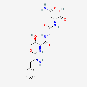 molecular formula C19H27N5O7 B14182520 L-Asparagine, L-phenylalanyl-L-threonylglycyl- CAS No. 847646-96-2