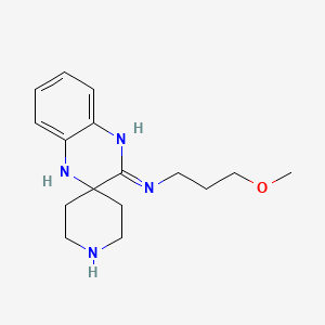 molecular formula C16H24N4O B1418256 N-(3-Methoxypropyl)-1'H-spiro[piperidine-4,2'-quinoxalin]-3'-amine CAS No. 1172571-84-4