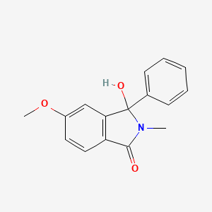 molecular formula C16H15NO3 B14182568 3-Hydroxy-5-methoxy-2-methyl-3-phenyl-2,3-dihydro-1H-isoindol-1-one CAS No. 919475-63-1