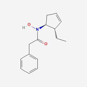 molecular formula C15H19NO2 B14182581 Benzeneacetamide, N-[(1S,2S)-2-ethyl-3-cyclopenten-1-yl]-N-hydroxy- CAS No. 864173-14-8