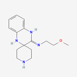 molecular formula C15H22N4O B1418259 N-(2-Methoxyethyl)-1'H-spiro[piperidine-4,2'-quinoxalin]-3'-amine CAS No. 1171004-09-3