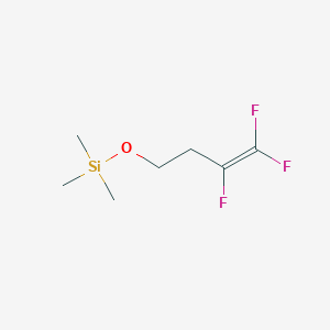 molecular formula C7H13F3OSi B14182608 Trimethyl[(3,4,4-trifluorobut-3-en-1-yl)oxy]silane CAS No. 855312-76-4