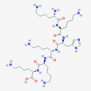 molecular formula C36H69N13O7 B14182652 L-Lysine, L-lysyl-L-lysyl-L-histidyl-L-lysyl-L-lysyl- CAS No. 835632-60-5