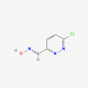 molecular formula C5H4ClN3O B1418266 6-Chloro-pyridazine-3-carbaldehyde oxime CAS No. 716379-11-2