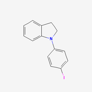 molecular formula C14H12IN B14182701 1-(4-Iodophenyl)-2,3-dihydro-1H-indole CAS No. 923031-63-4