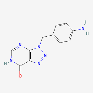 molecular formula C11H10N6O B1418273 3-(4-Aminobenzyl)-3H-[1,2,3]triazolo[4,5-d]pyrimidin-7-ol CAS No. 1216756-19-2