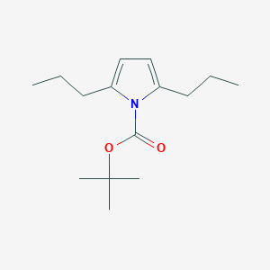 molecular formula C15H25NO2 B14182769 tert-Butyl 2,5-dipropyl-1H-pyrrole-1-carboxylate CAS No. 919123-83-4