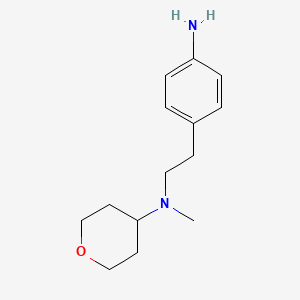 molecular formula C14H22N2O B14182774 N-[2-(4-Aminophenyl)ethyl]-N-methyloxan-4-amine CAS No. 874888-71-8