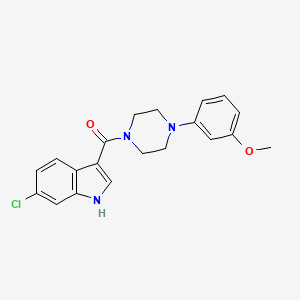 molecular formula C20H20ClN3O2 B14182777 (6-Chloro-1H-indol-3-yl)[4-(3-methoxyphenyl)piperazin-1-yl]methanone CAS No. 923296-48-4