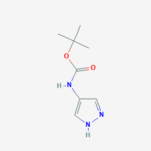 molecular formula C8H13N3O2 B141828 tert-butyl N-(1H-pyrazol-4-yl)carbamate CAS No. 130106-42-2