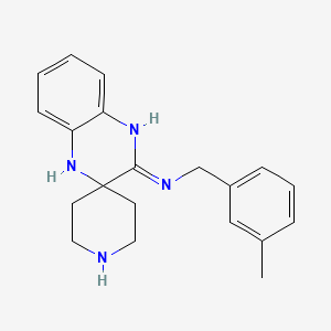 N-(3-Methylbenzyl)-1'H-spiro[piperidine-4,2'-quinoxalin]-3'-amine